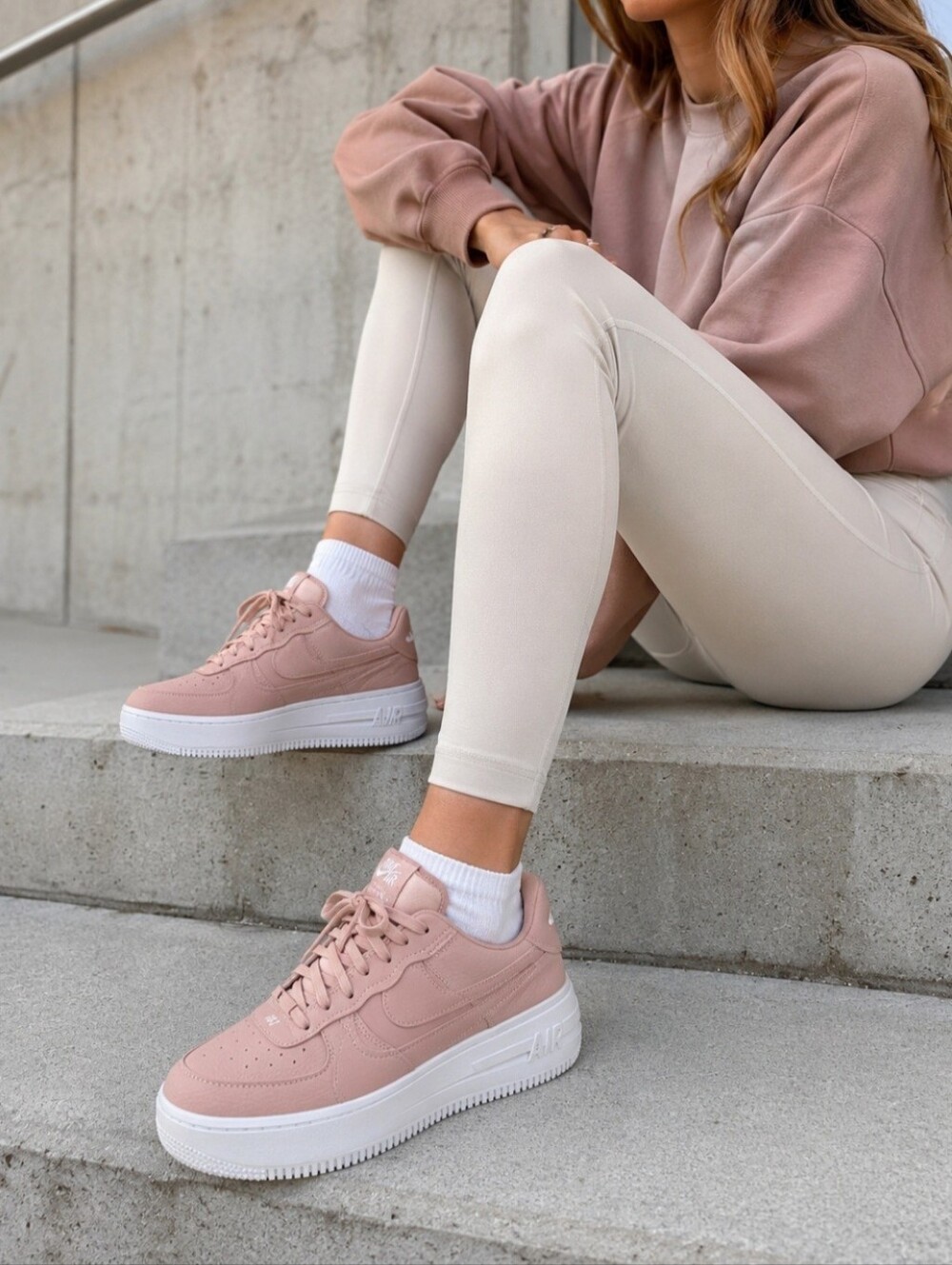 Brand-New  Nike Air Force 1 PLT.AF.ORM Platform Sneakers  Pink Women's Size 9